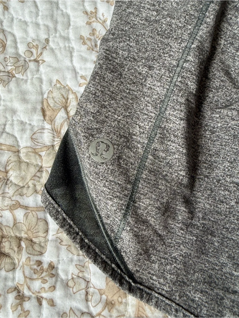 Lululemon Women’s Athletic Shorts — Charcoal Gray Stretch - Picture 3 of 3